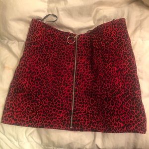 Cheetah pink motel rocks skirt